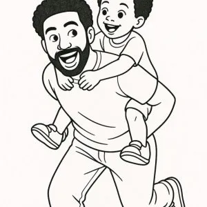 Desenho do Dia do Pai para colorir 16