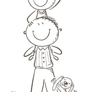 Desenho do Dia do Pai para colorir 17