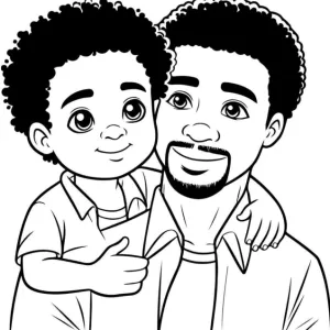 Desenho do Dia do Pai para colorir 21