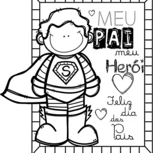 Desenho do Dia do Pai para colorir 22