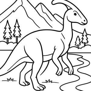 Desenho de dinossauro para colorir 43