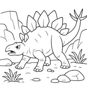Desenho de dinossauro para colorir 46