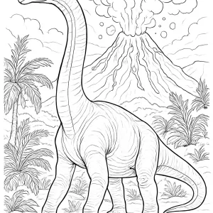 Desenho de dinossauro para colorir 48