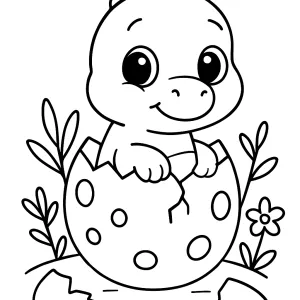 Desenho de dinossauro para colorir 54