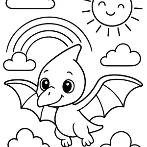 Desenho de dinossauro para colorir 55