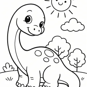 Desenho de dinossauro para colorir 57