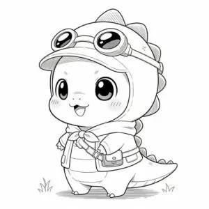 Desenho de dinossauro para colorir 62