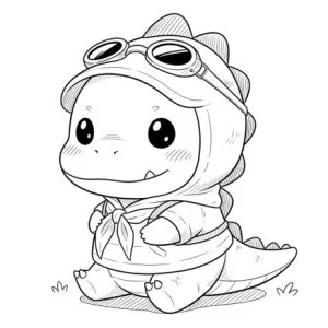 Desenho de dinossauro para colorir 65