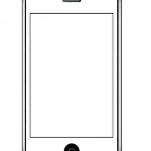 Desenho de telemóvel para colorir 1