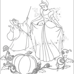 Desenho da Cinderela para colorir 49
