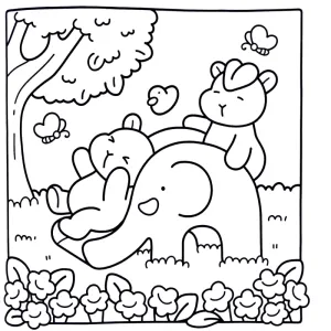 Desenho de capivara para pintar 17