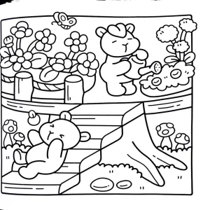 Desenho de capivara para pintar 19