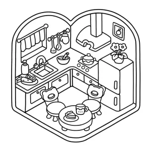 Desenho de casa para colorir 27