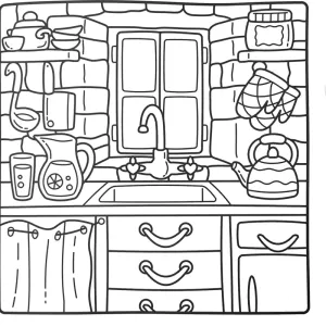 Desenho de casa para colorir 28