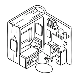 Desenho de casa para colorir 31