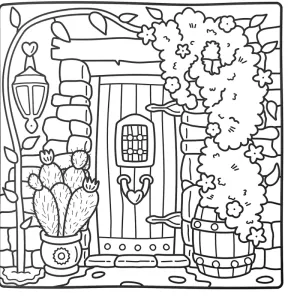 Desenho de casa para colorir 32