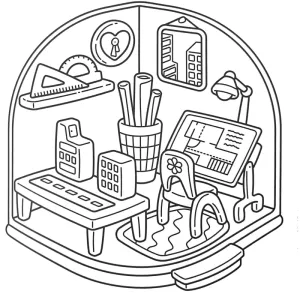 Desenho de casa para colorir 38