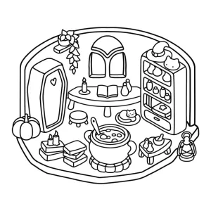 Desenho de casa para colorir 43