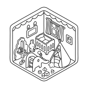 Desenho de casa para colorir 44