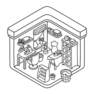 Desenho de casa para colorir 47