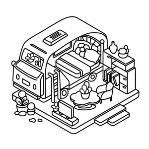 Desenho de casa para colorir 48
