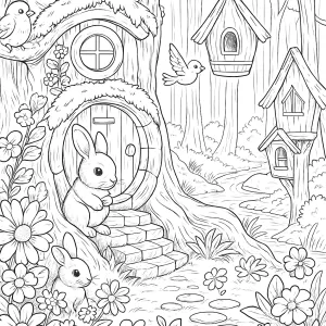 Desenho de árvore para colorir 3