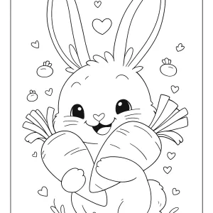 Desenho de coelho para colorir 25