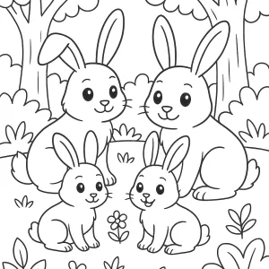 Desenho de coelho para colorir 28