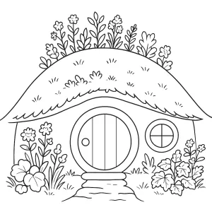 Desenho de casa para colorir 49