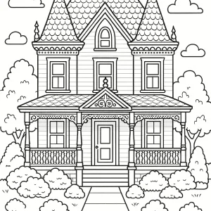 Desenho de casa para colorir 50