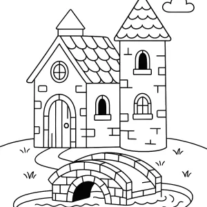 Desenho de casa para colorir 53