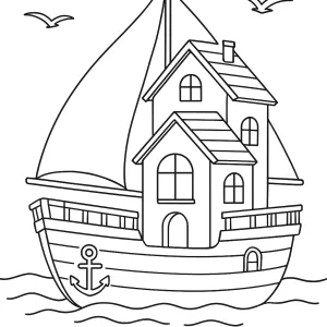 Desenho de casa para colorir 54