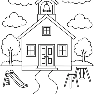 Desenho de casa para colorir 56