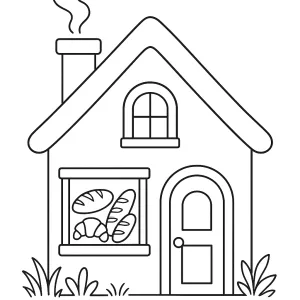 Desenho de casa para colorir 60