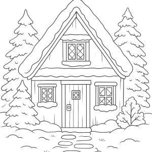 Desenho de casa para colorir 61