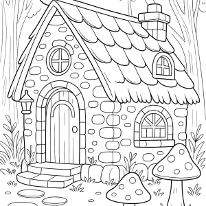 Desenho de casa para colorir 62