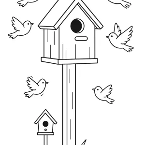 Desenho de casa para colorir 63