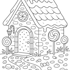 Desenho de casa para colorir 64