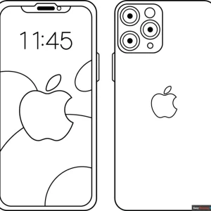 Desenho de telemóvel para colorir 4