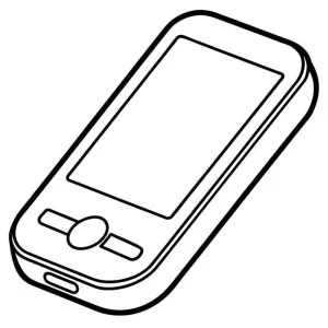 Desenho de telemóvel para colorir 6