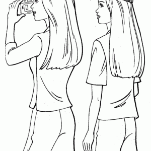 Desenho da Barbie para colorir 49