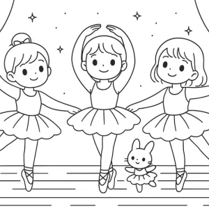 Desenho de bailarina para colorir 19