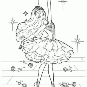 Desenho da Barbie para colorir 54