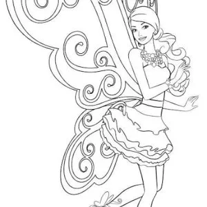 Desenho da Barbie para colorir 55