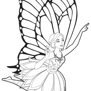 Desenho da Barbie para colorir 56