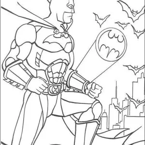 Desenho do Batman para colorir 49
