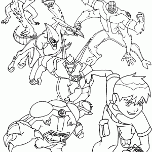 Desenho do Ben 10 para colorir 28