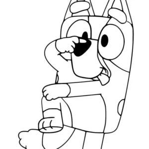 Desenho do Bluey para pintar 15