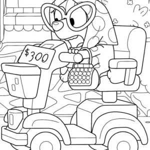 Desenho do Bluey para pintar 18
