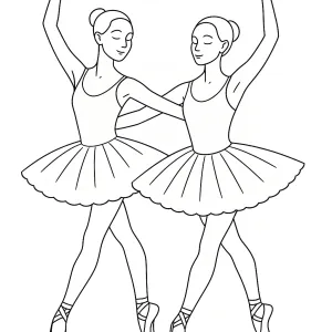 Desenho de bailarina para colorir 23